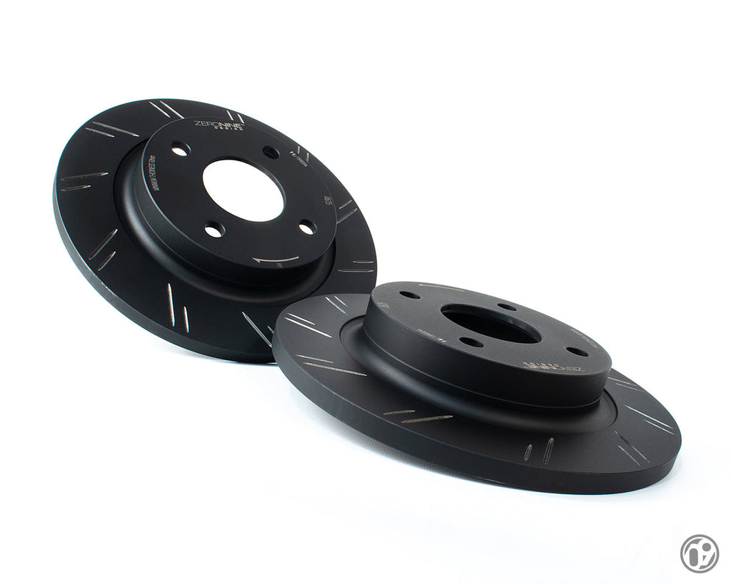 ZERONINE Design Grooved Upgrade Rear Brake Discs - Ford Fiesta ST Mk8