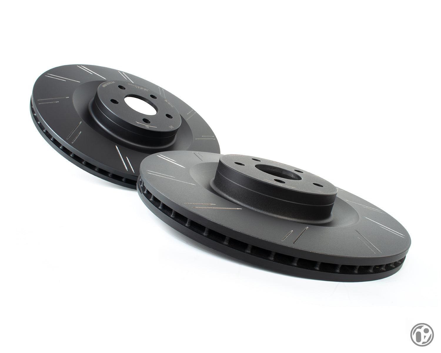 ZERONINE Design Grooved Upgrade Front Brake Discs - Ford Focus RS Mk3