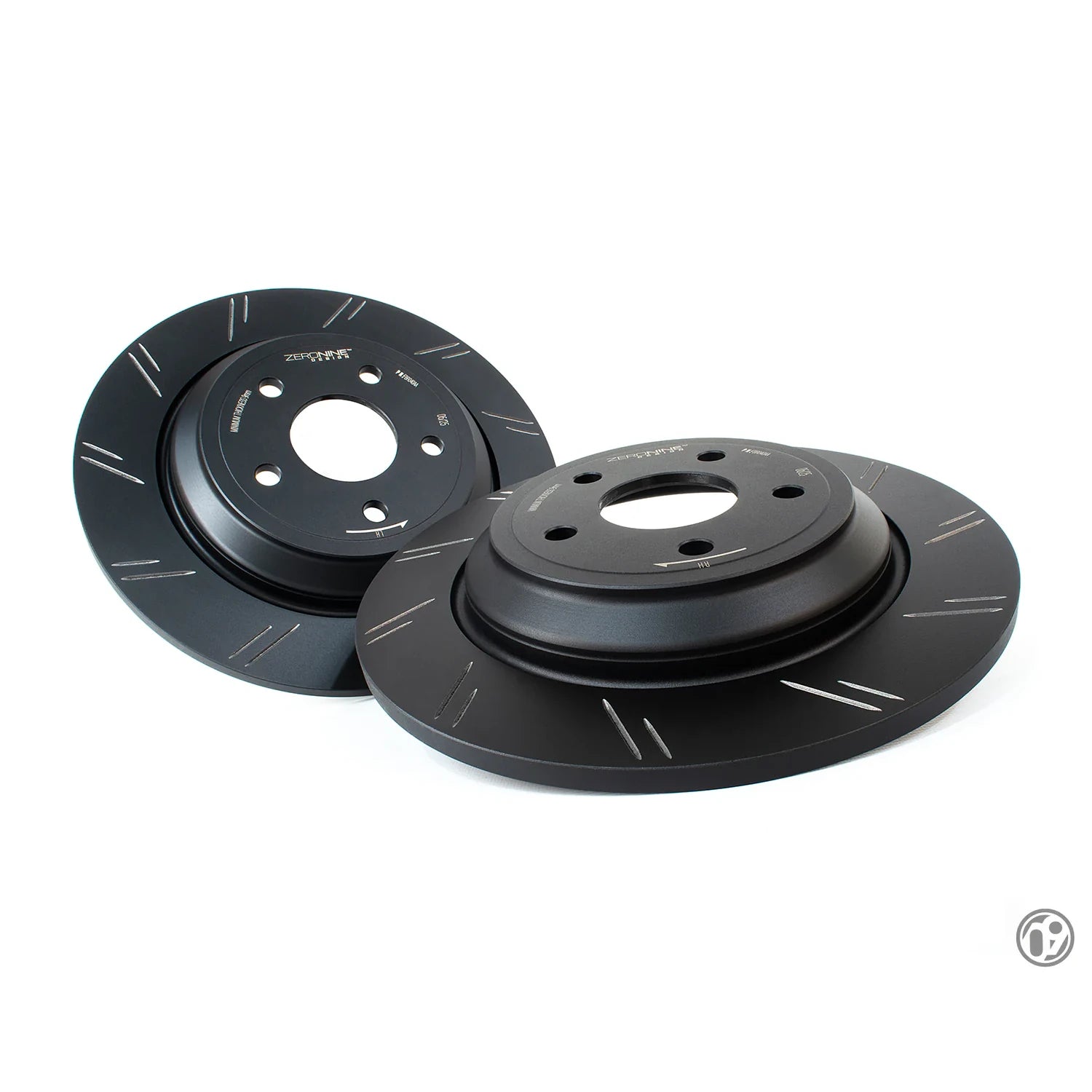 ZERONINE Design Grooved Upgrade Rear Brake Discs - Ford Focus RS Mk3