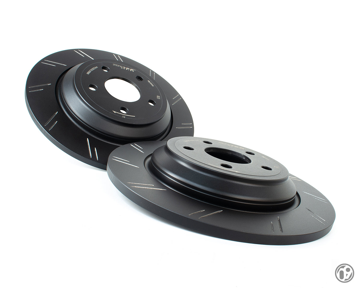 ZERONINE Design Grooved Upgrade Rear Brake Discs - Ford Focus RS Mk3