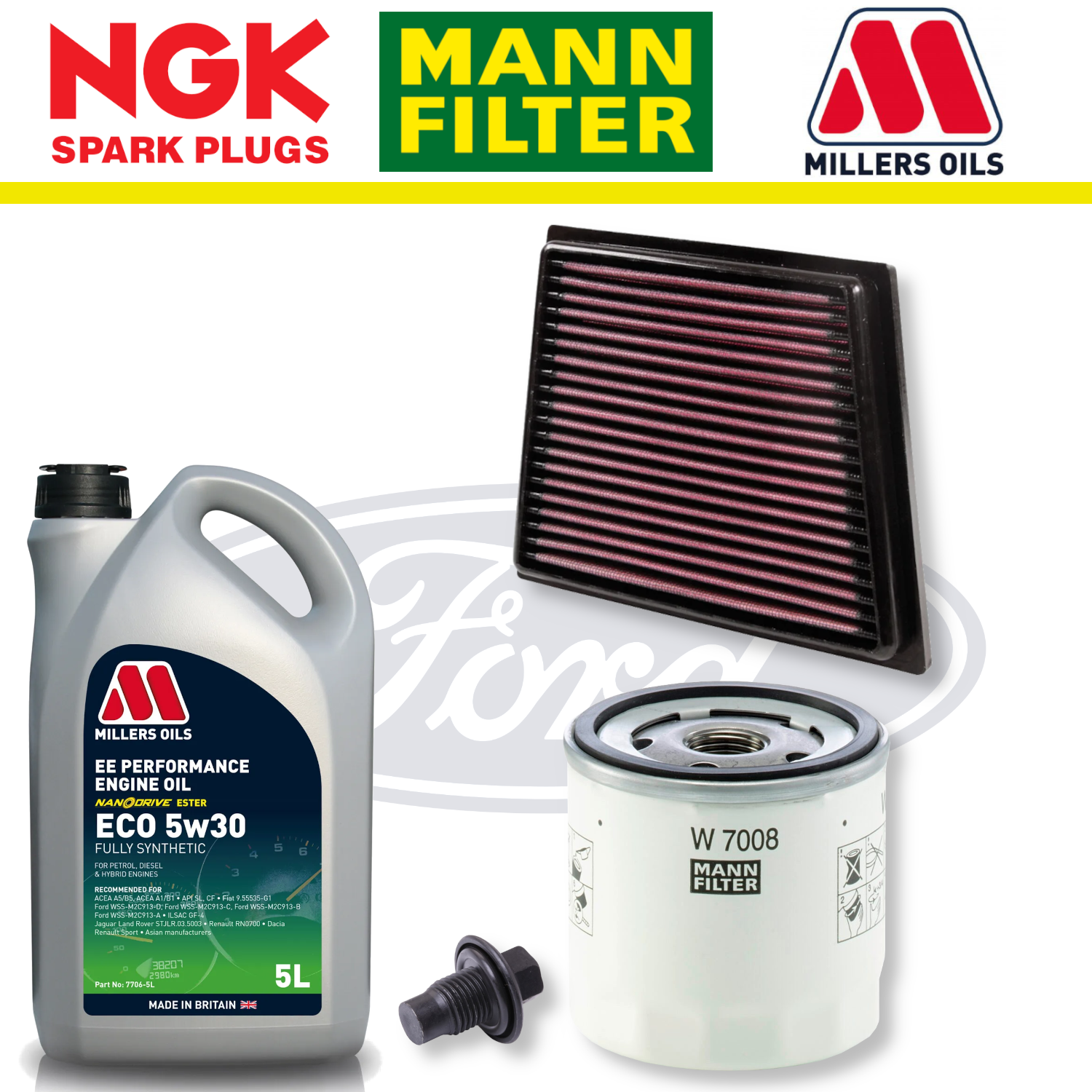 Ford Fiesta ST Mk7 ST180 1.6 EcoBoost Home Service Pack - Millers Oil Premium