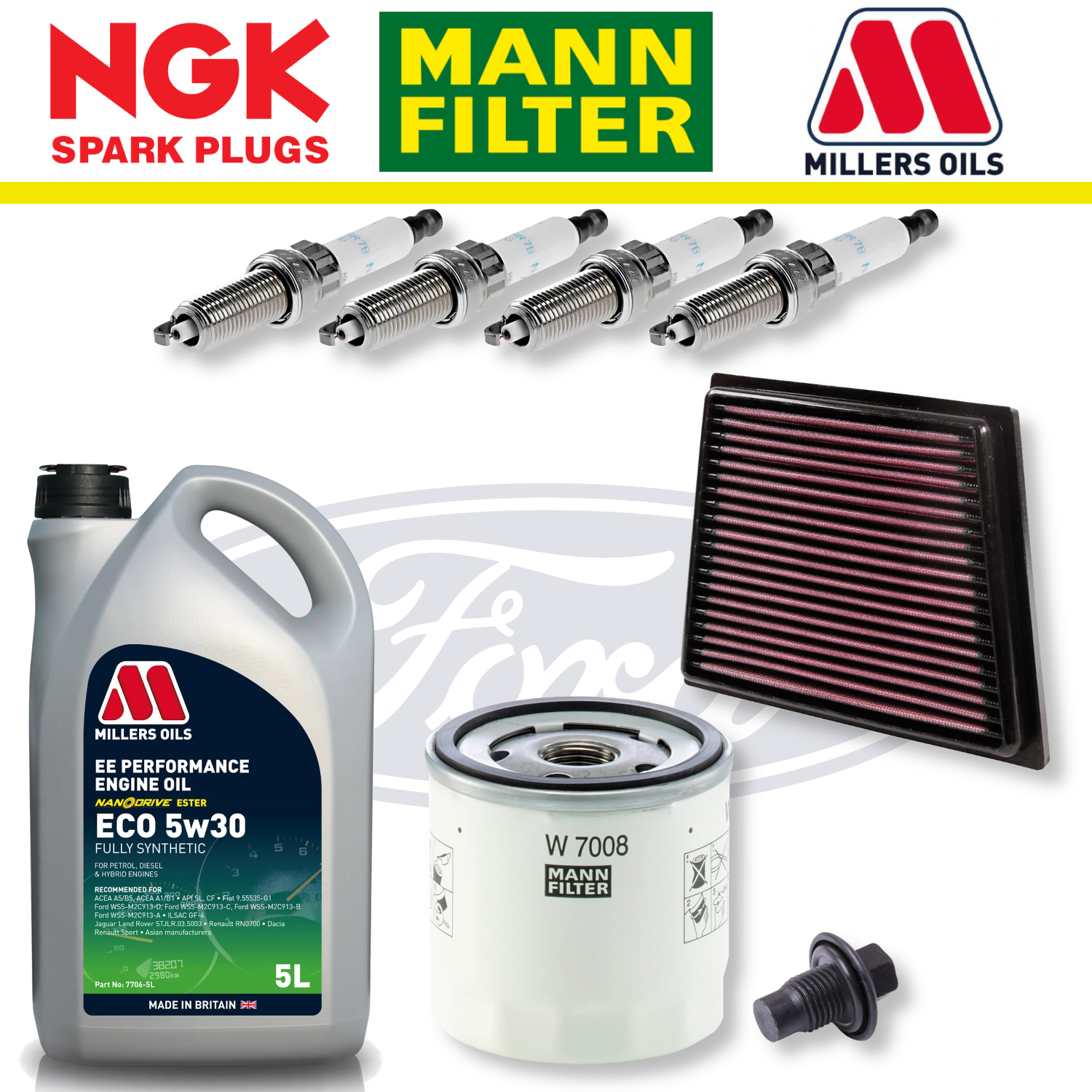 Ford Fiesta ST Mk7 ST180 1.6 EcoBoost Home Service Pack - Millers Oil Premium