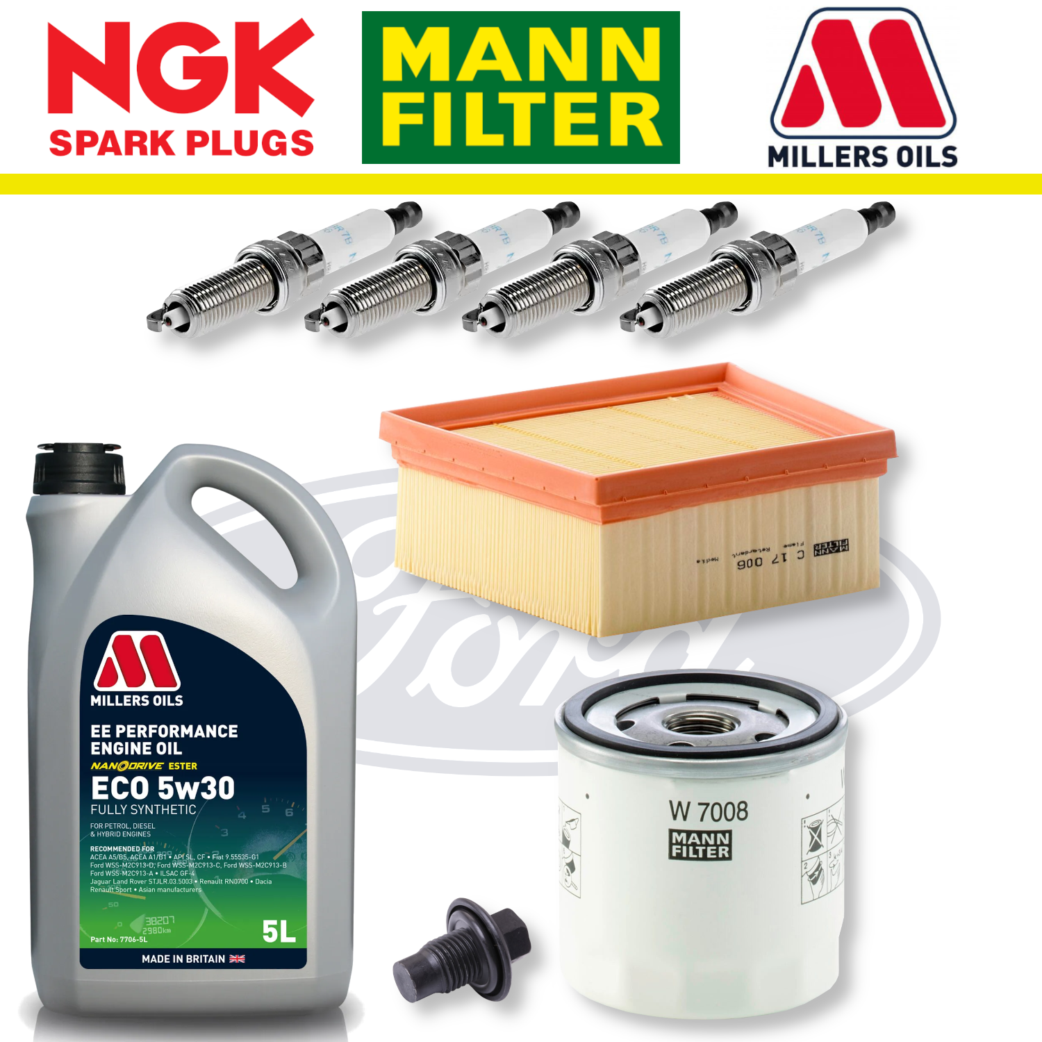 Ford Fiesta ST Mk7 ST180 1.6 EcoBoost Home Service Pack - Millers Oil Premium