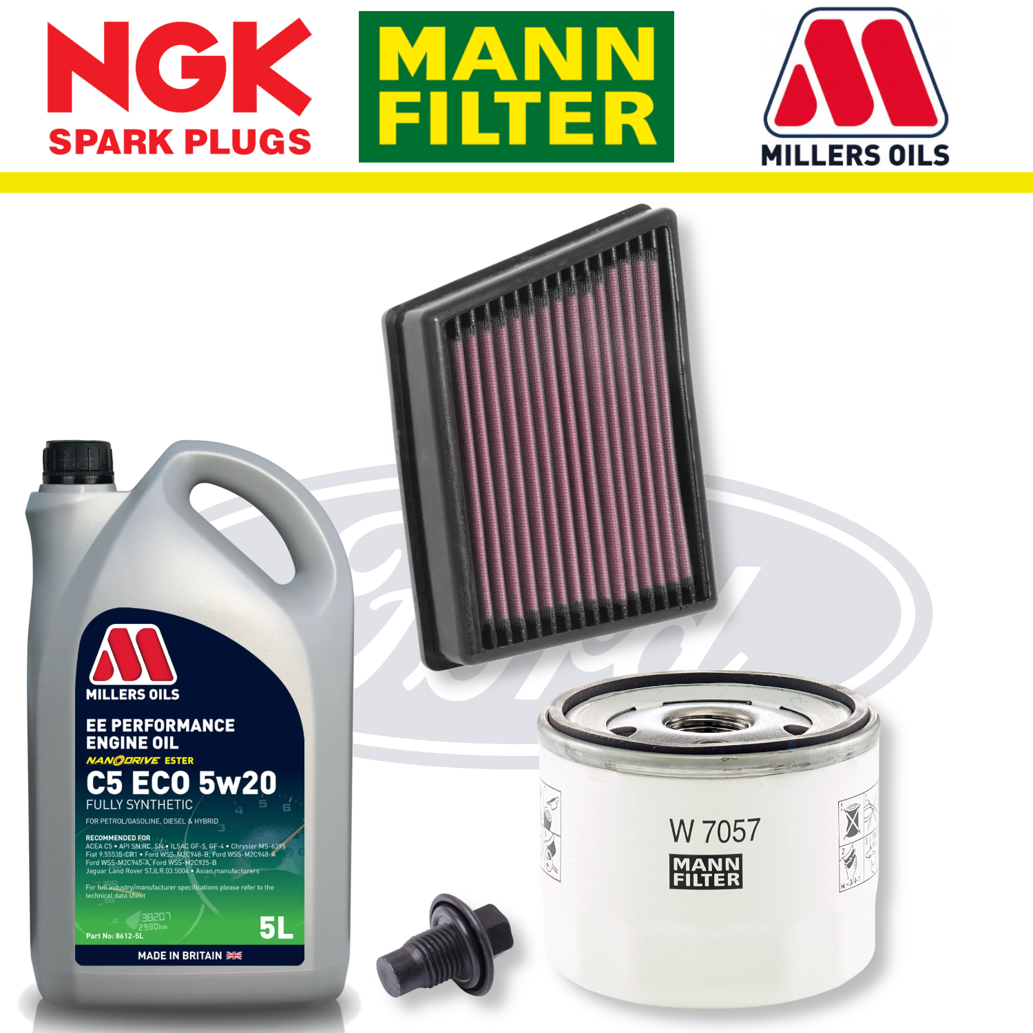 Ford Fiesta ST Mk8 (Pre March 2019) 1.5 EcoBoost Home Service Pack - Millers Oil Premium