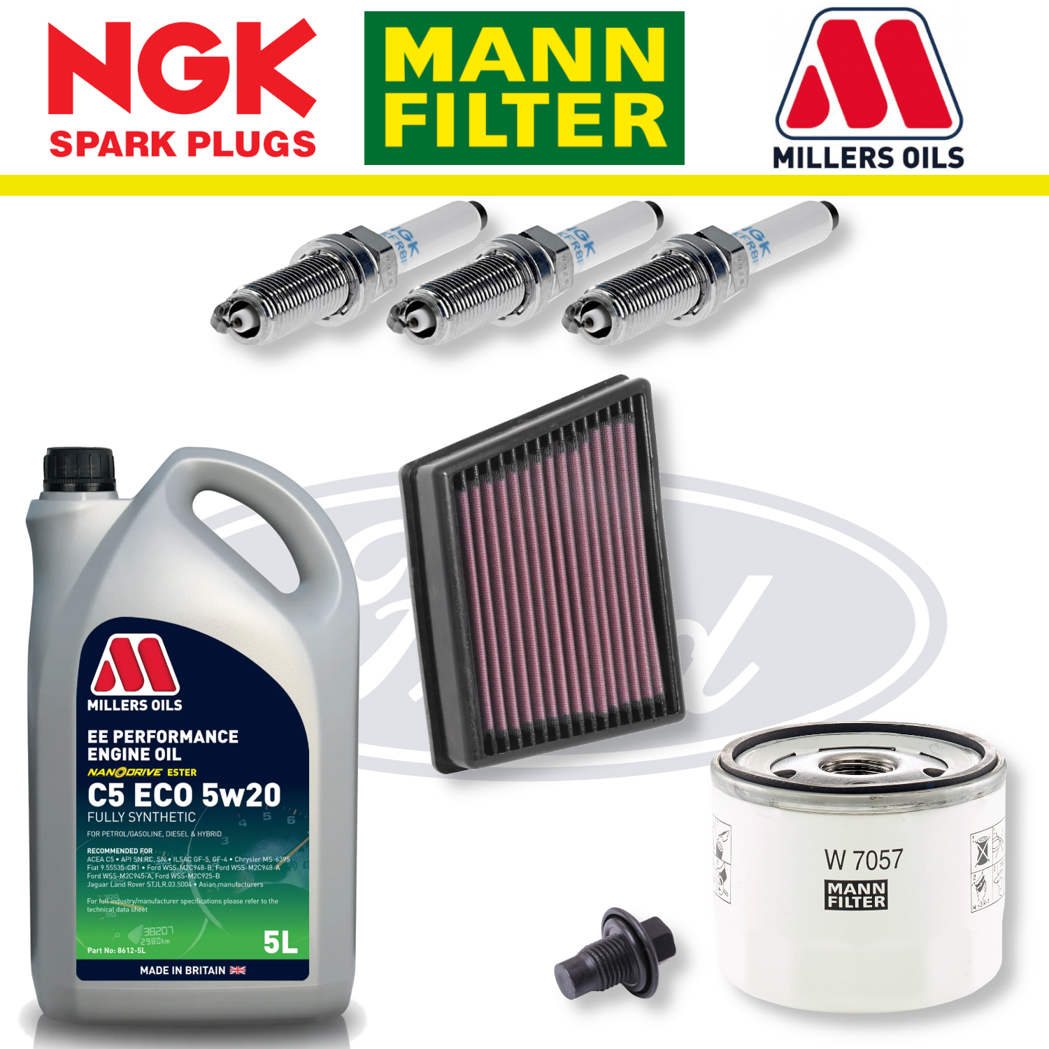 Ford Fiesta ST Mk8 (Pre March 2019) 1.5 EcoBoost Home Service Pack - Millers Oil Premium