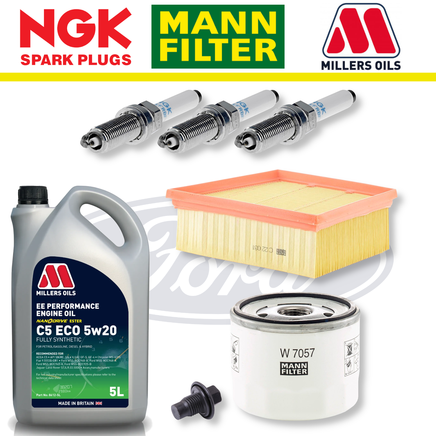 Ford Fiesta ST Mk8 (Pre March 2019) 1.5 EcoBoost Home Service Pack - Millers Oil Premium