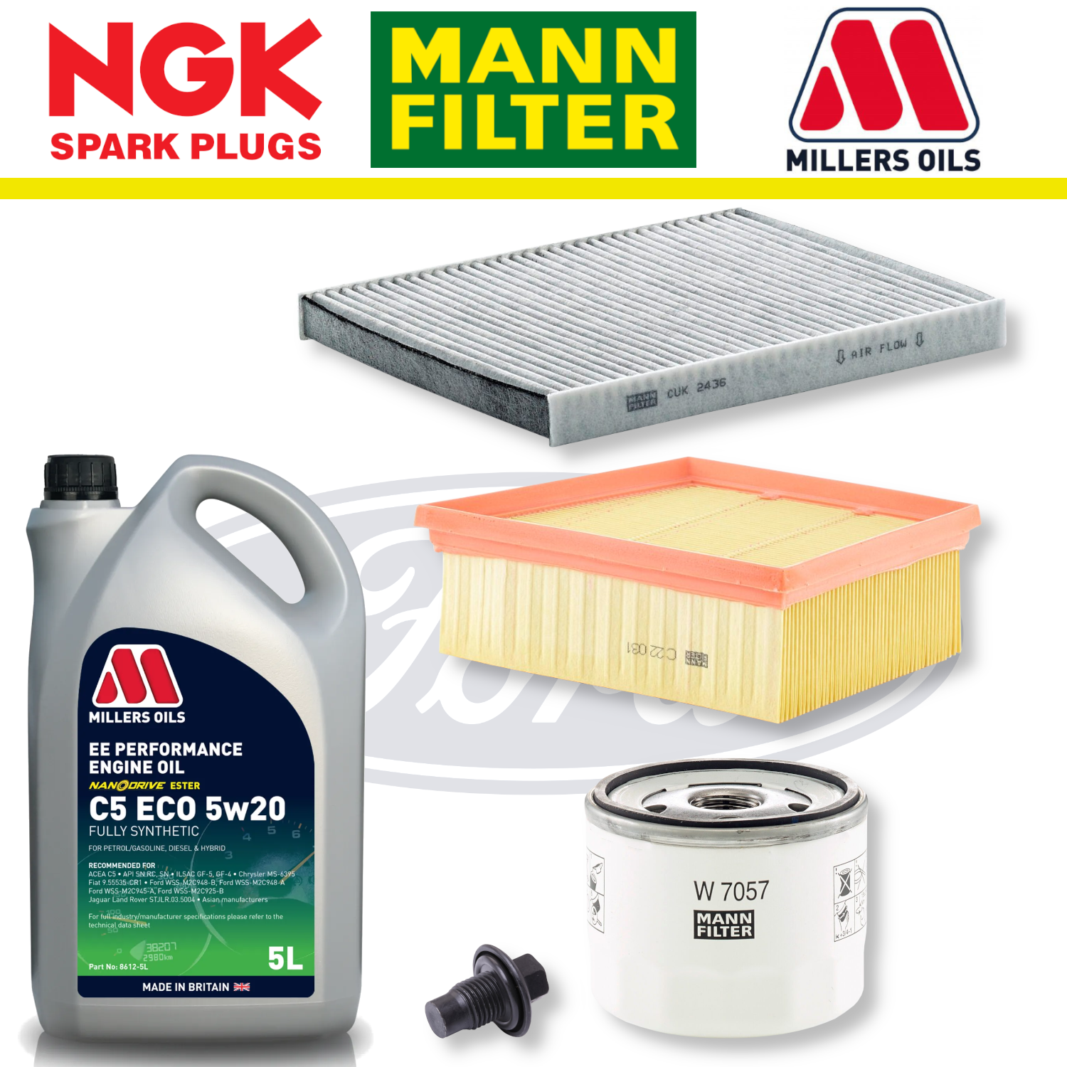 Ford Fiesta ST Mk8 (Pre March 2019) 1.5 EcoBoost Home Service Pack - Millers Oil Premium