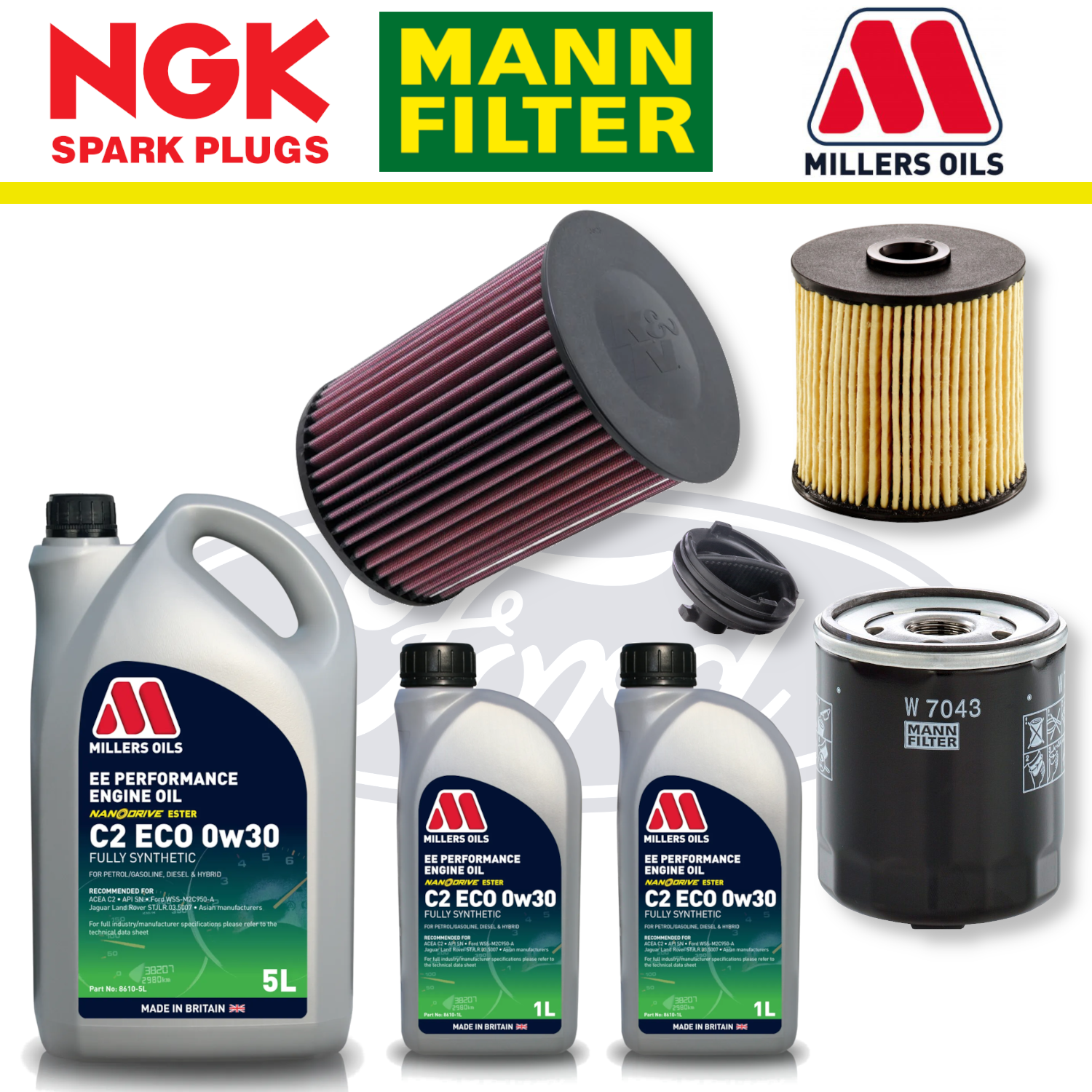 Pack d'entretien à domicile pour Ford Focus ST Diesel Mk3 - Millers Oil Premium