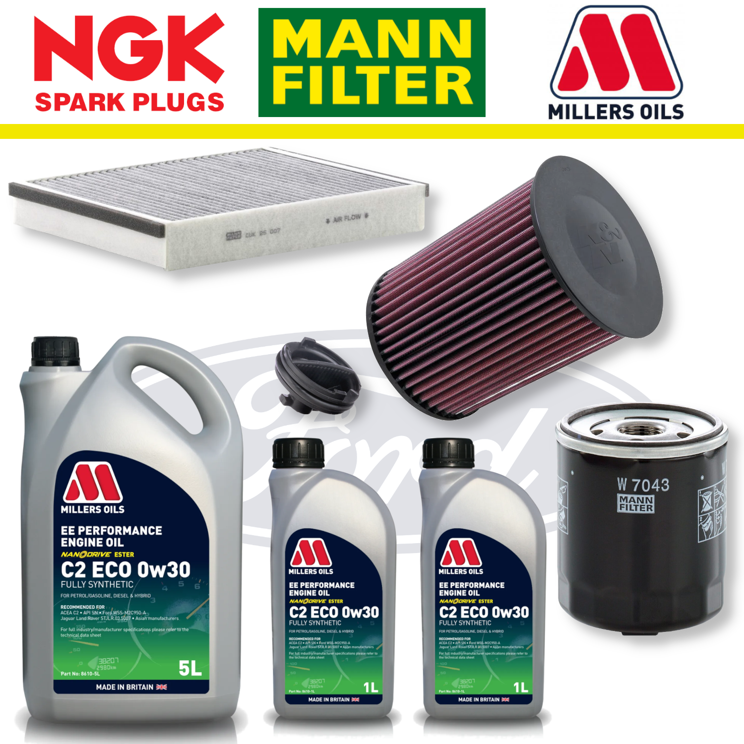 Pack d'entretien à domicile pour Ford Focus ST Diesel Mk3 - Millers Oil Premium