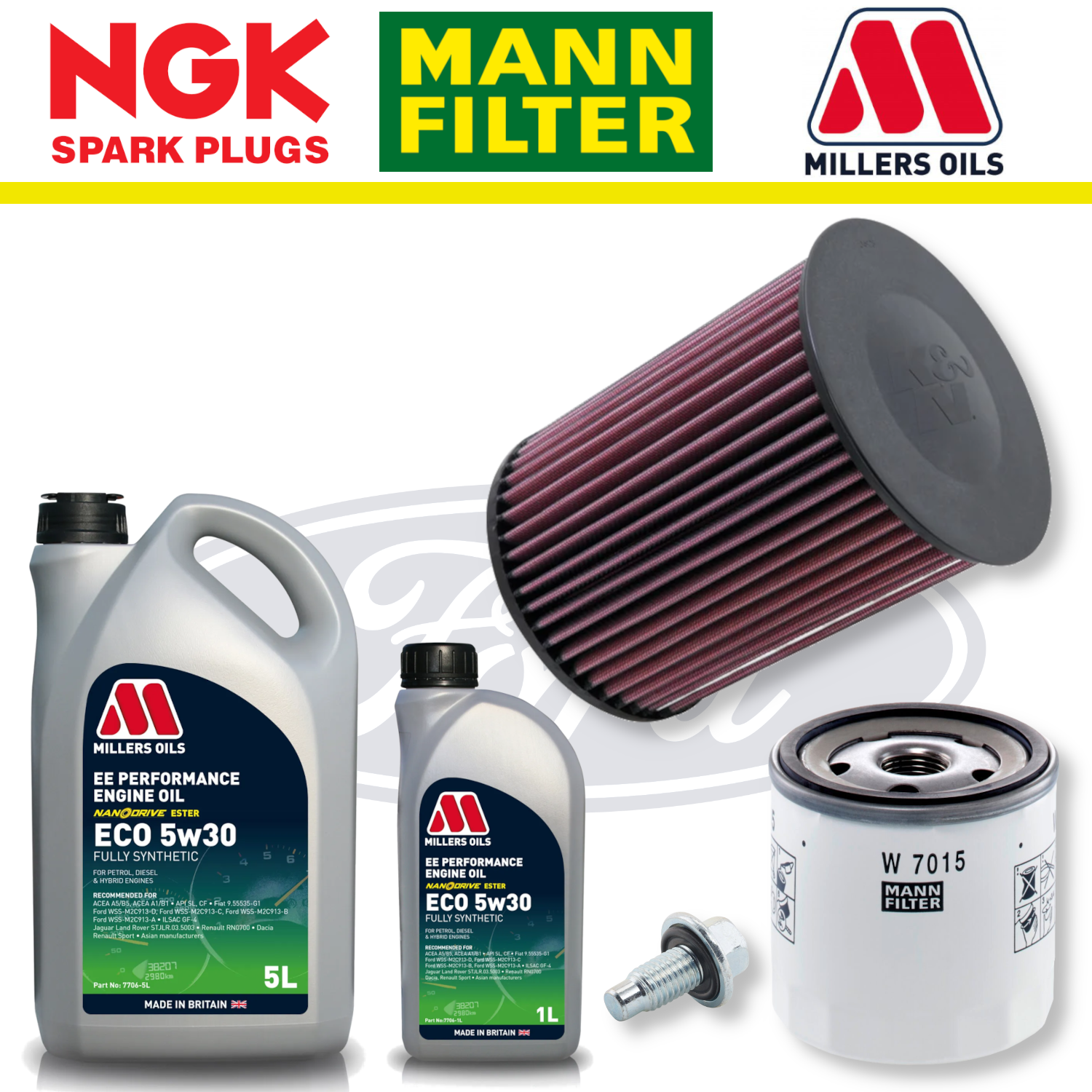 Ford Focus ST Mk3 ST250 2.0 EcoBoost Home Service Pack - Millers Oil Premium