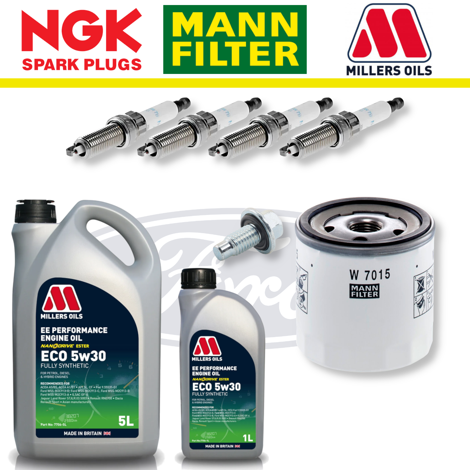 Ford Focus ST Mk3 ST250 2.0 EcoBoost Home Service Pack - Millers Oil Premium