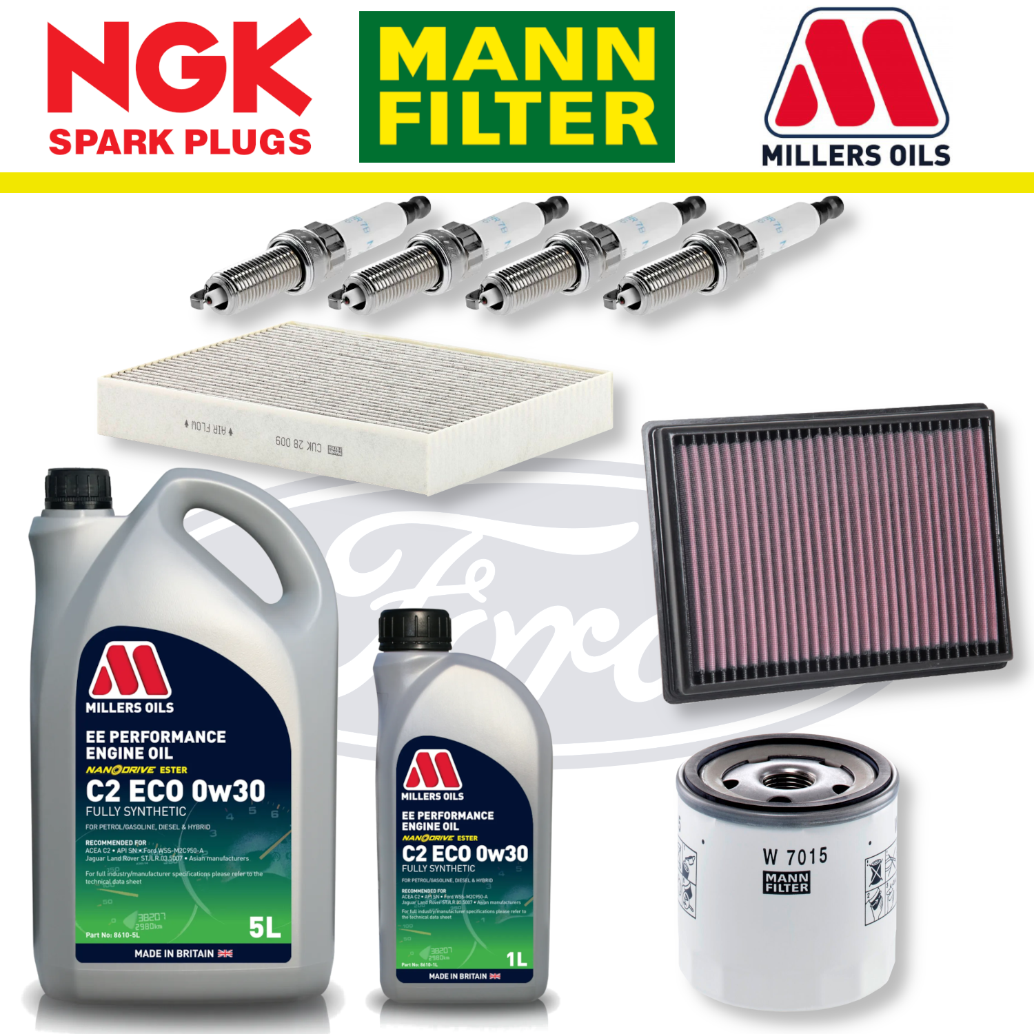 Ford Focus ST Mk4 2.3 EcoBoost Home Service Pack - Millers Oil Premium