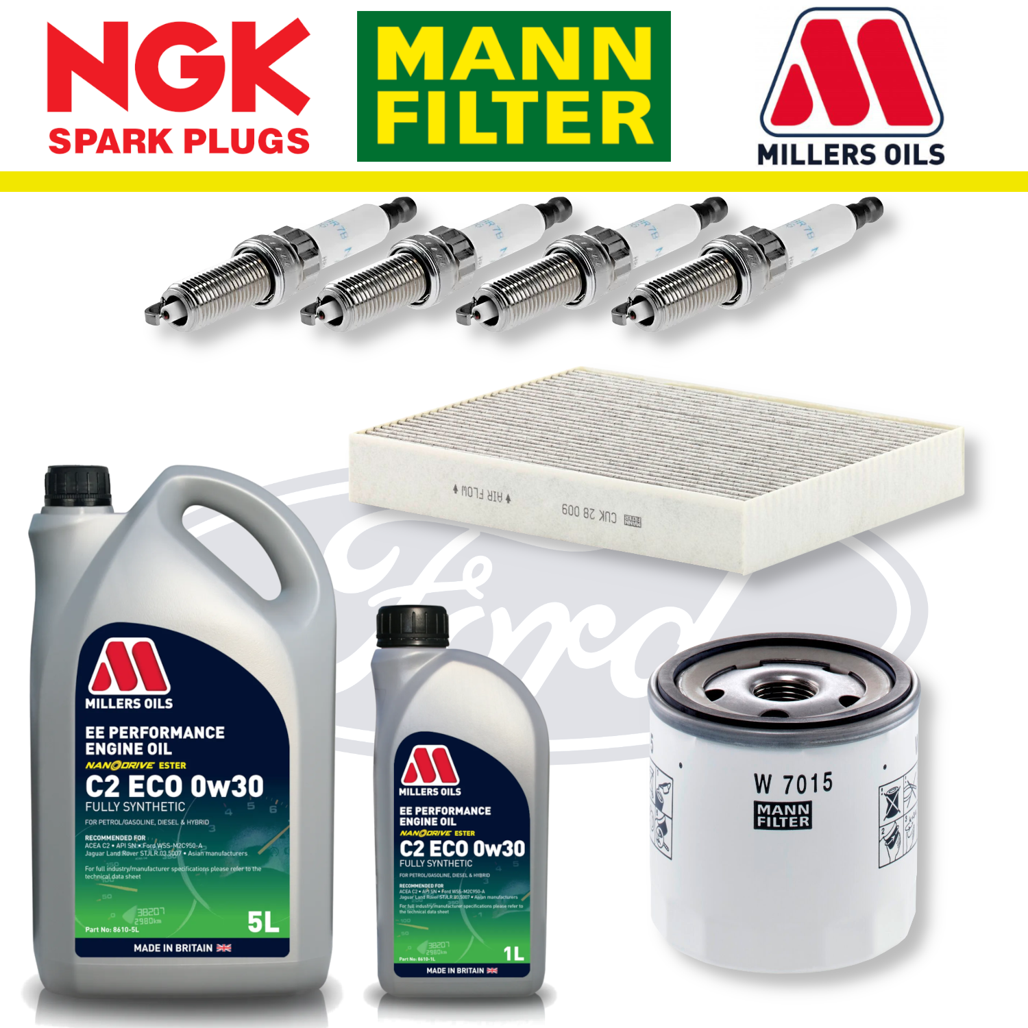 Ford Focus ST Mk4 2.3 EcoBoost Home Service Pack - Millers Oil Premium