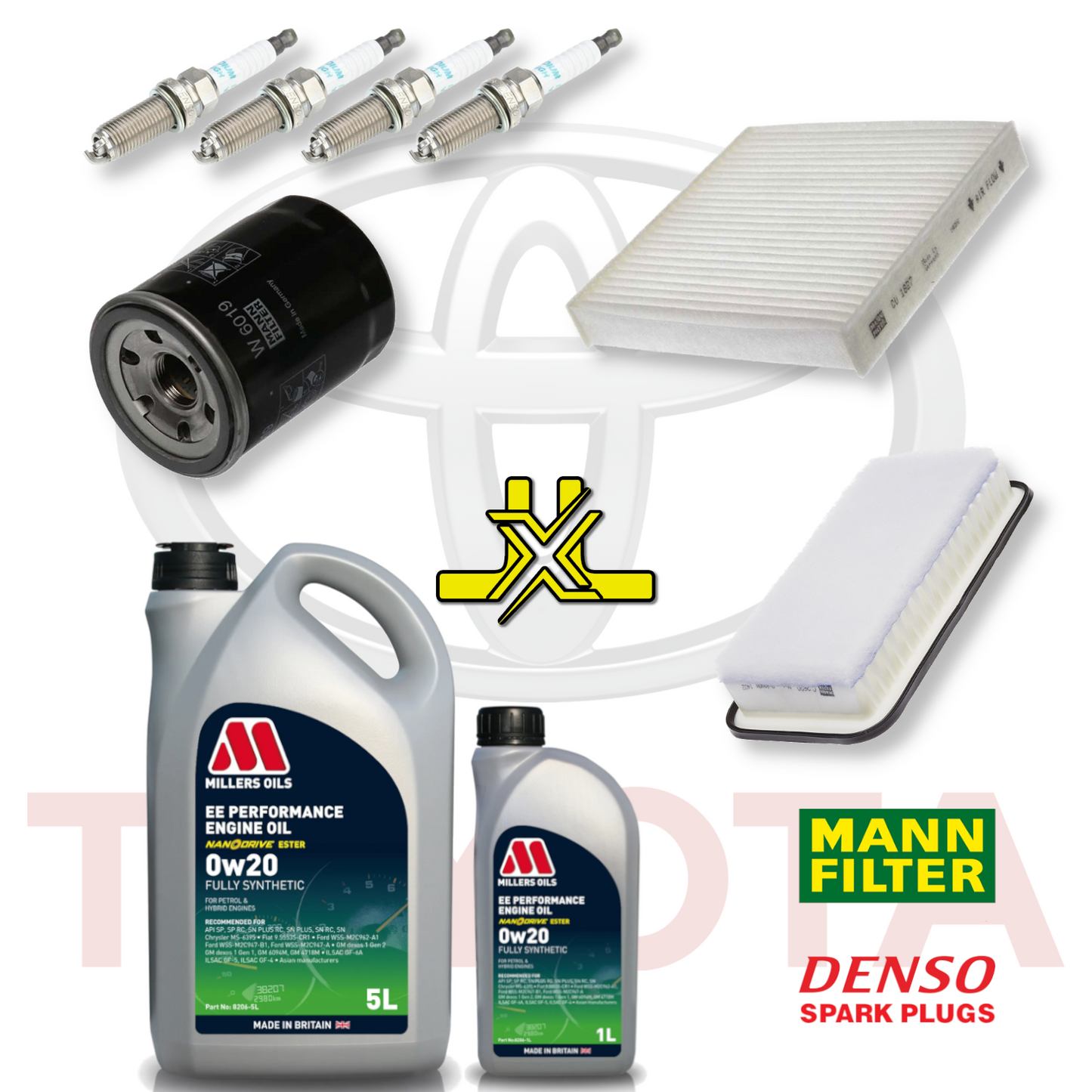 Toyota GT86 FA20 Home Service Pack - Millers Oil Premium