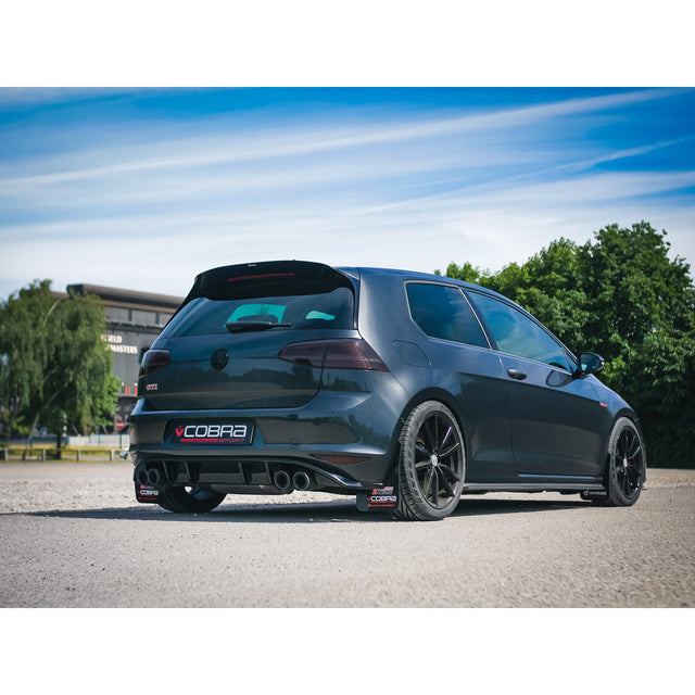 Échappement haute performance Cobra Sport pour VW Golf GTI (MK7) 2.0 TSI (5G) (12-17) à quatre sorties Cat Back, style Golf R