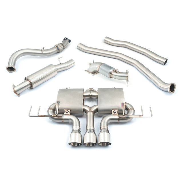 Système d'échappement turbo-back Cobra Sport pour Honda Civic Type R FK8 RHD (avant filtre à particules). 