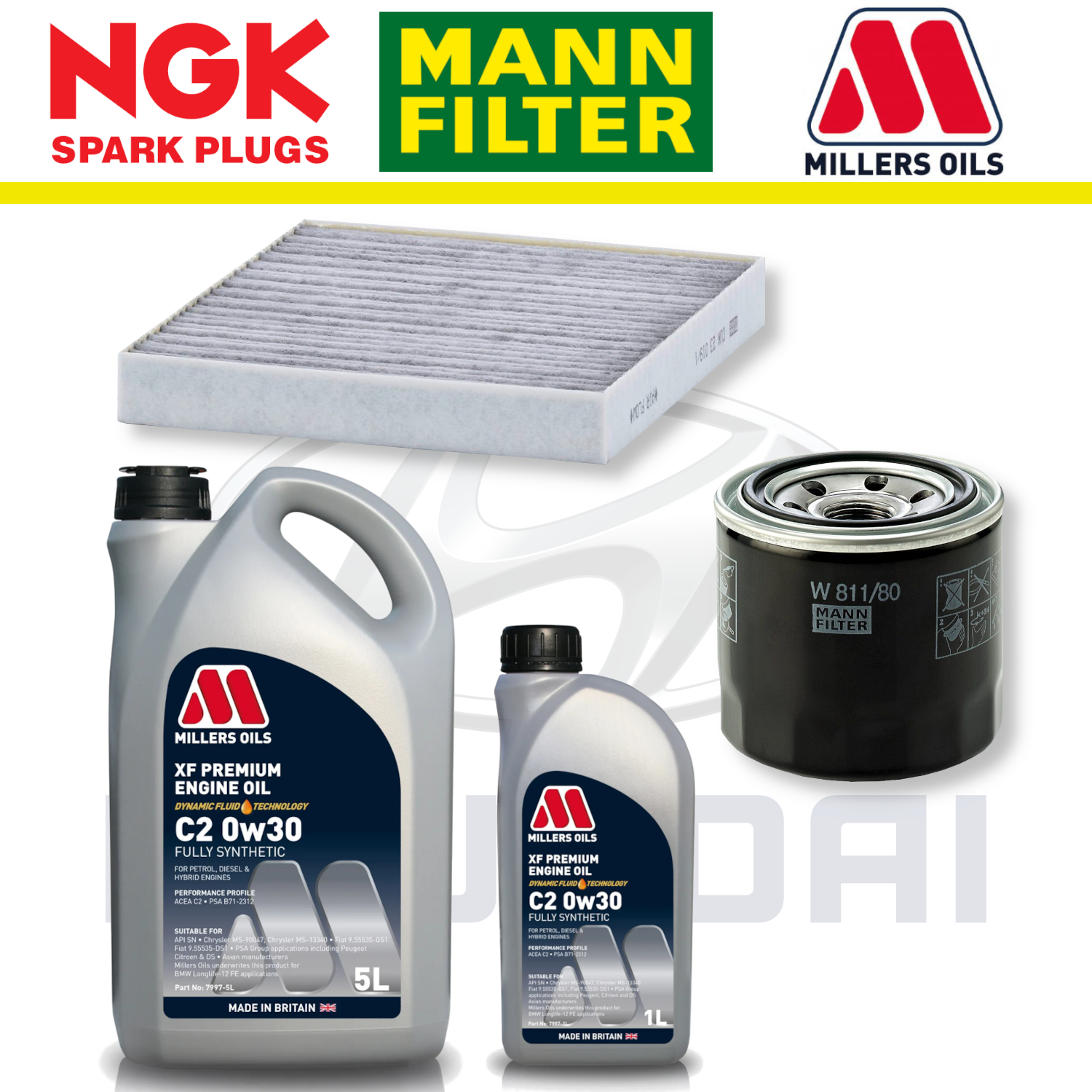 Hyundai Kona N T-GDi Home Service Pack - Millers Oil Premium