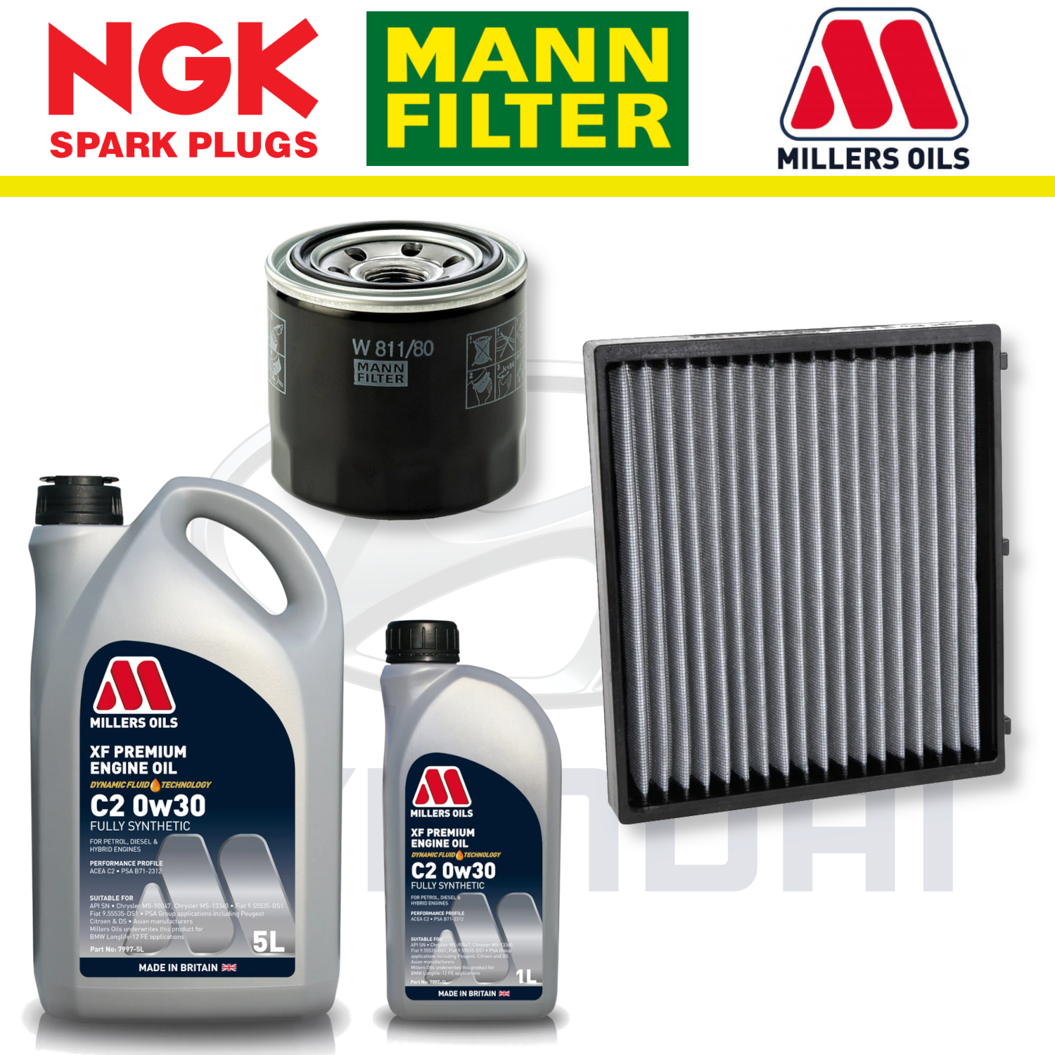 Hyundai Kona N T-GDi Home Service Pack - Millers Oil Premium