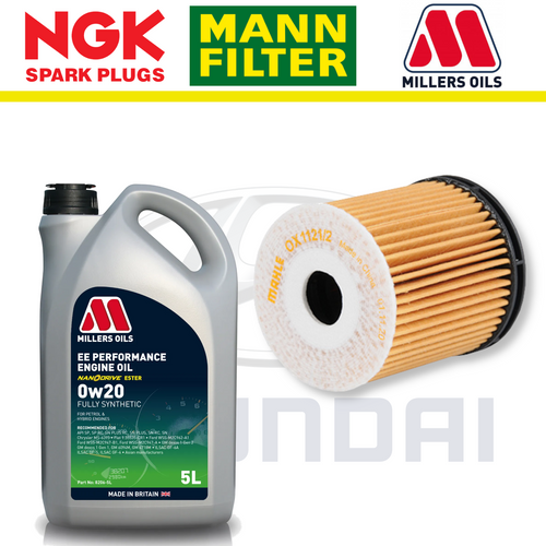 Paquete de servicio a domicilio para Hyundai i20N T-GDi - Millers Oil Premium