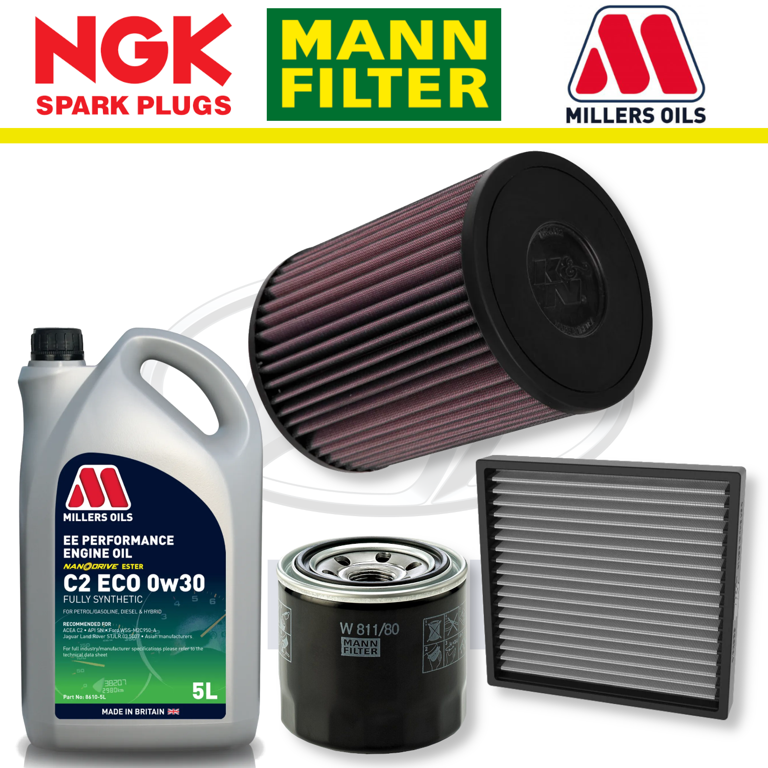 Paquete de servicio a domicilio para el Hyundai i30N T-GDi - Millers Oil Premium