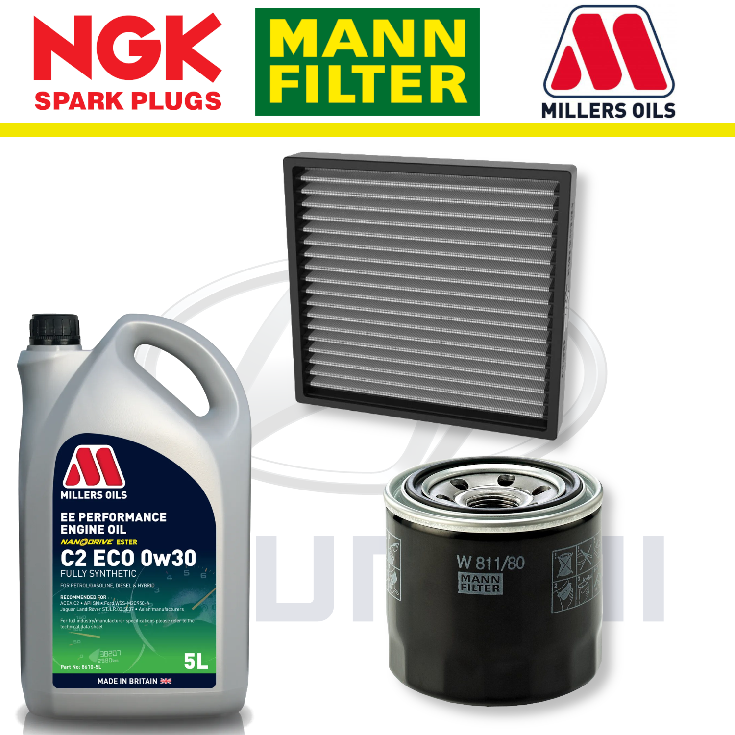 Paquete de servicio a domicilio para el Hyundai i30N T-GDi - Millers Oil Premium