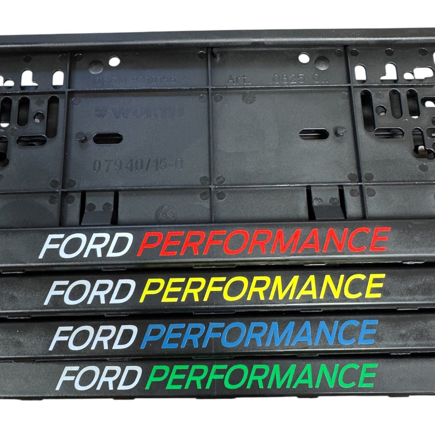 CEUK Ford Performance Number Plate Holder Set of 2