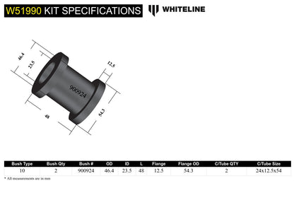 Whiteline Control Arm - Lower Bushing - BMW M135i/M235i F2x