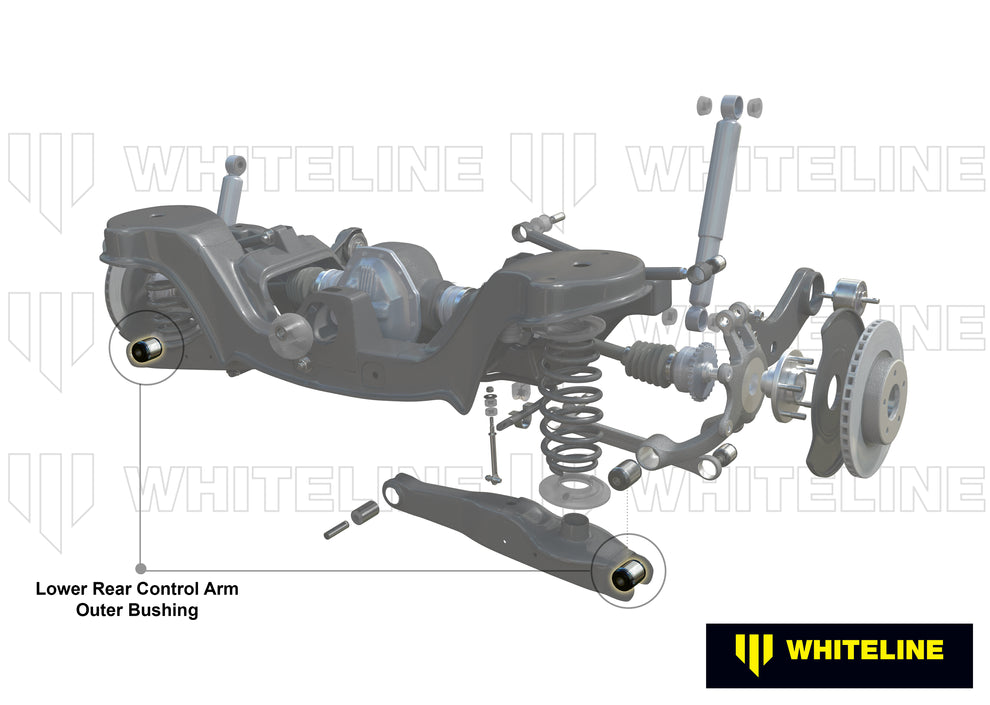 Whiteline Control Arm - Lower Rear Outer Bushing - Volkswagen Golf R Mk7