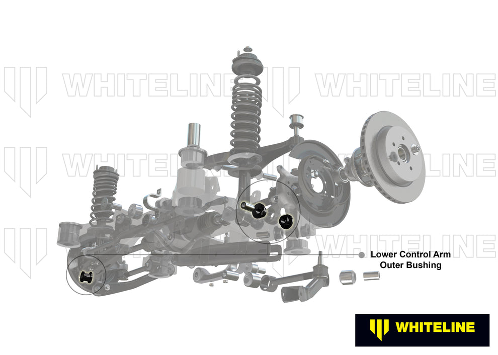 Bras de suspension Whiteline – Bague extérieure inférieure arrière – Audi TTS 8J 