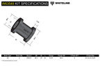 Bras de suspension Whiteline – Bague intérieure supérieure – Audi TTS 8J 