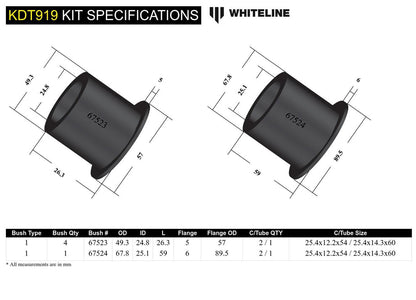 Whiteline Differential Mount Bushing - BMW 340i/440i F3x