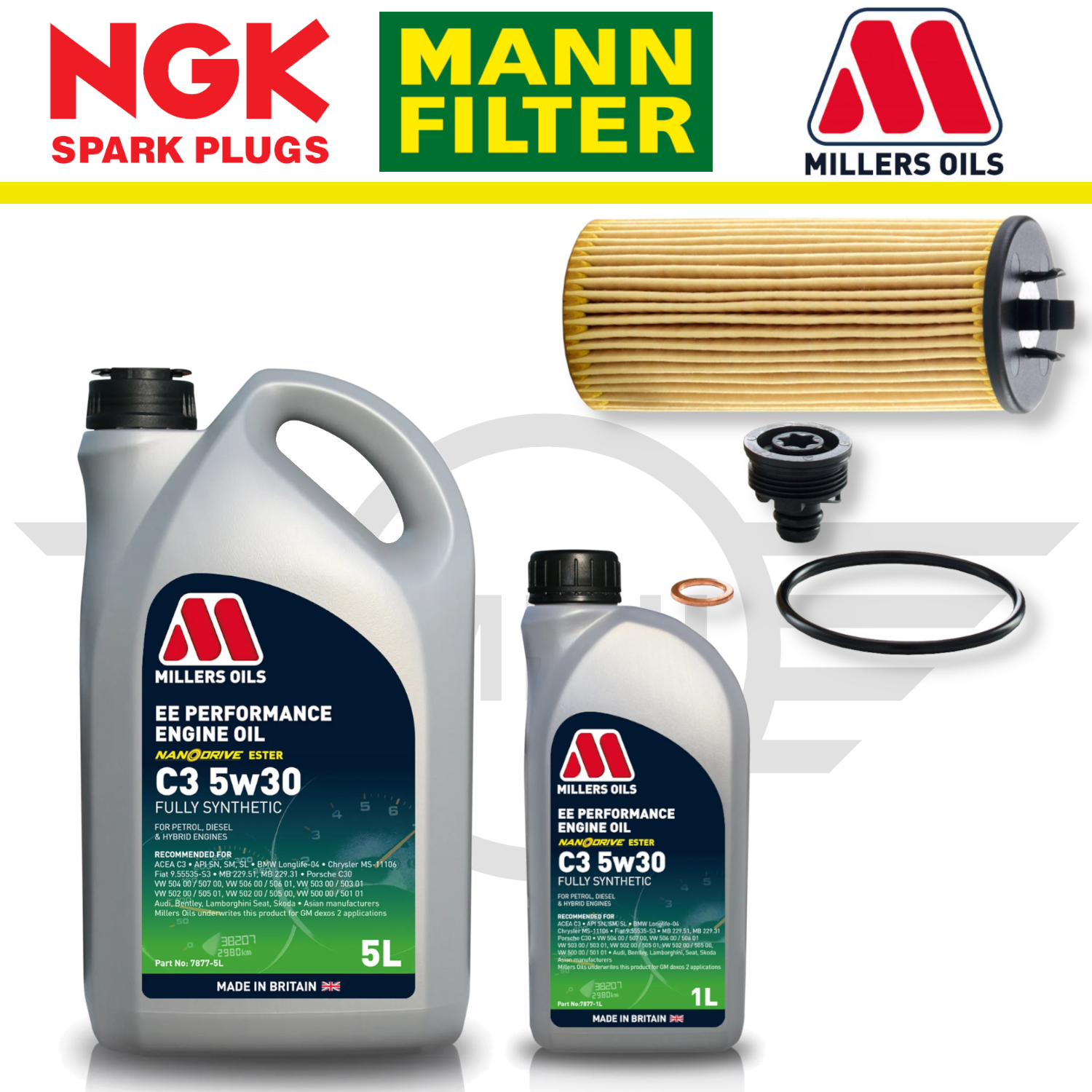 MINI Cooper S F56 (Up To 01/2016) B48 Home Service Pack - Millers Oil Premium