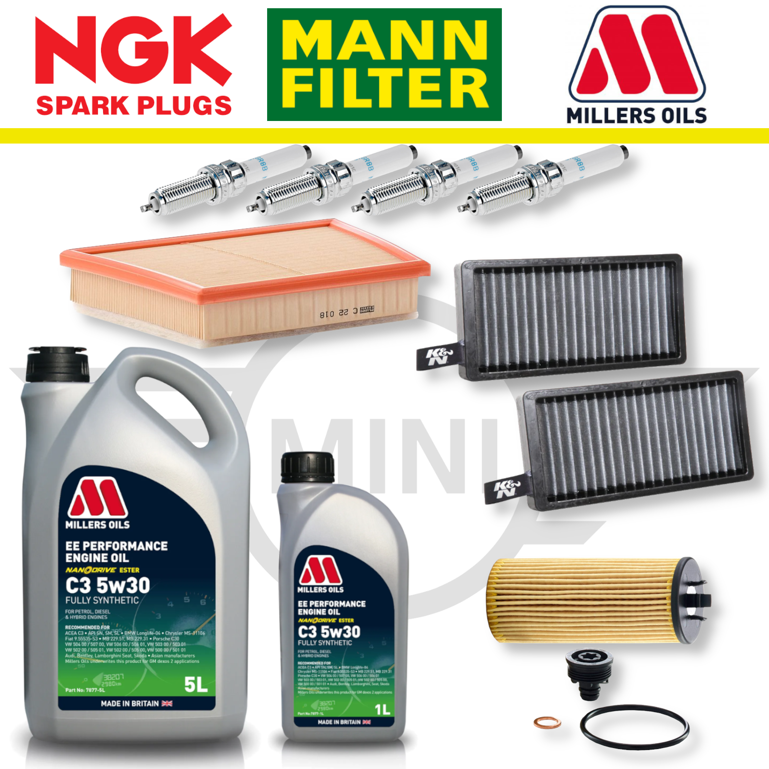 MINI Cooper S F56 (Up To 01/2016) B48 Home Service Pack - Millers Oil Premium