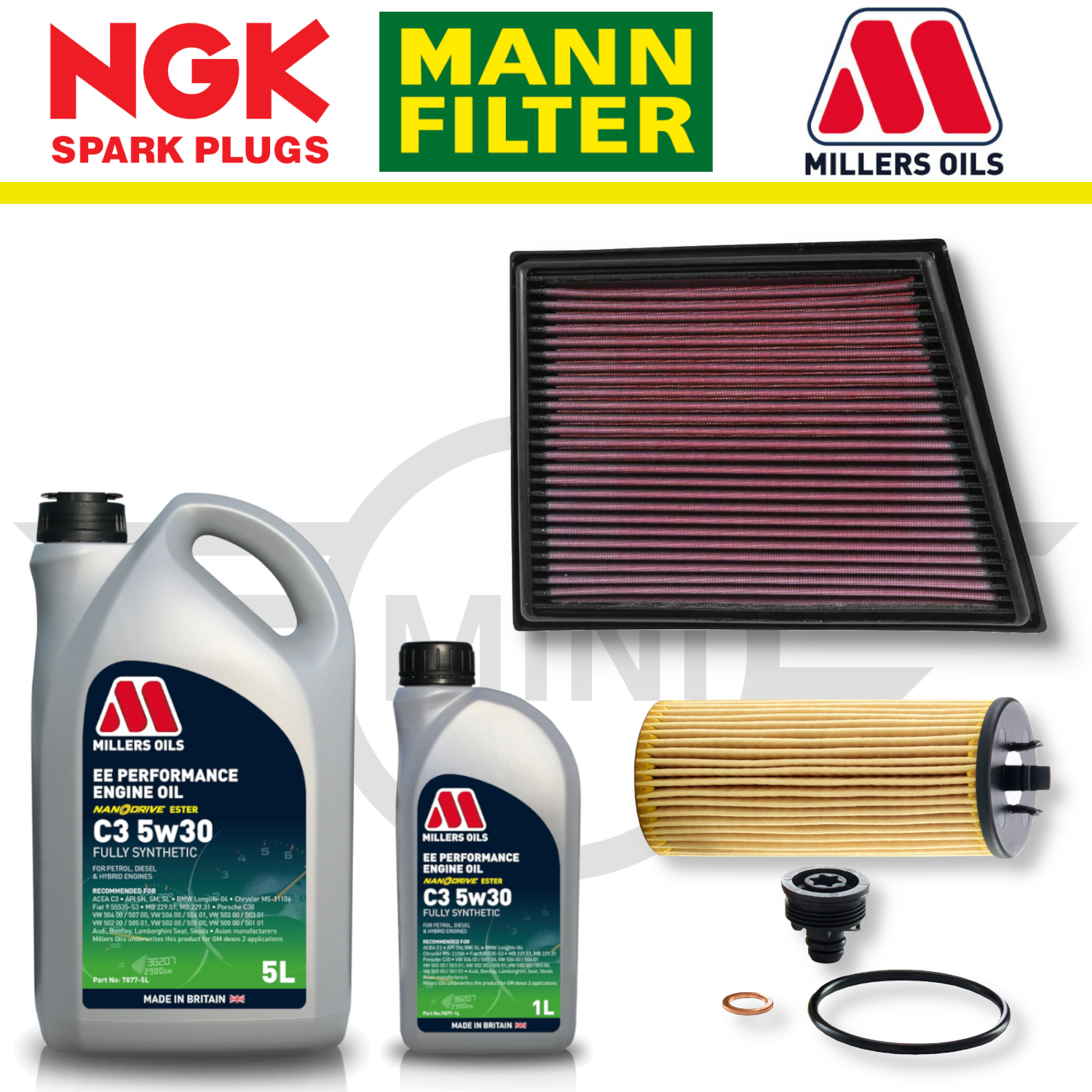 MINI Cooper S F56 (Up To 01/2016) B48 Home Service Pack - Millers Oil Premium