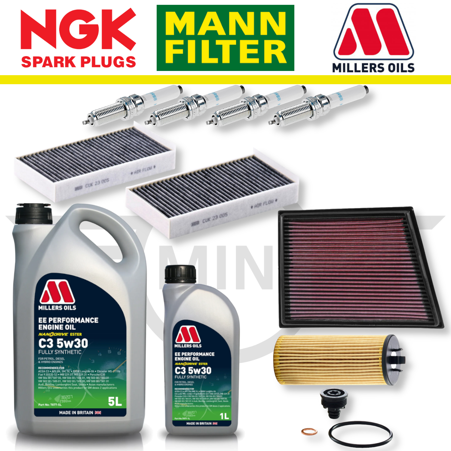 MINI Cooper S F56 (Up To 01/2016) B48 Home Service Pack - Millers Oil Premium