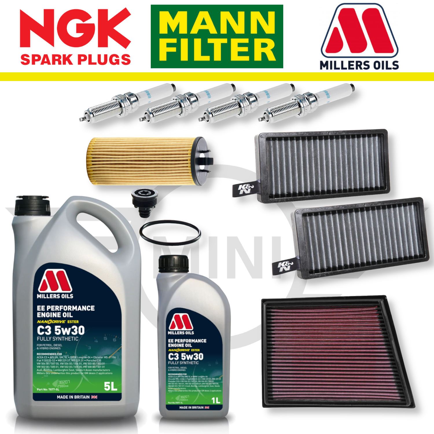 MINI Cooper S F56 (Up To 01/2016) B48 Home Service Pack - Millers Oil Premium