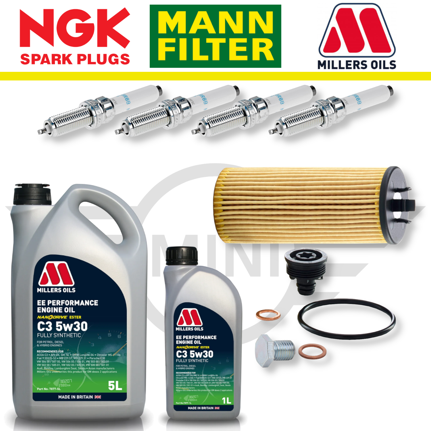 MINI Cooper S F56 (Up To 01/2016) B48 Home Service Pack - Millers Oil Premium