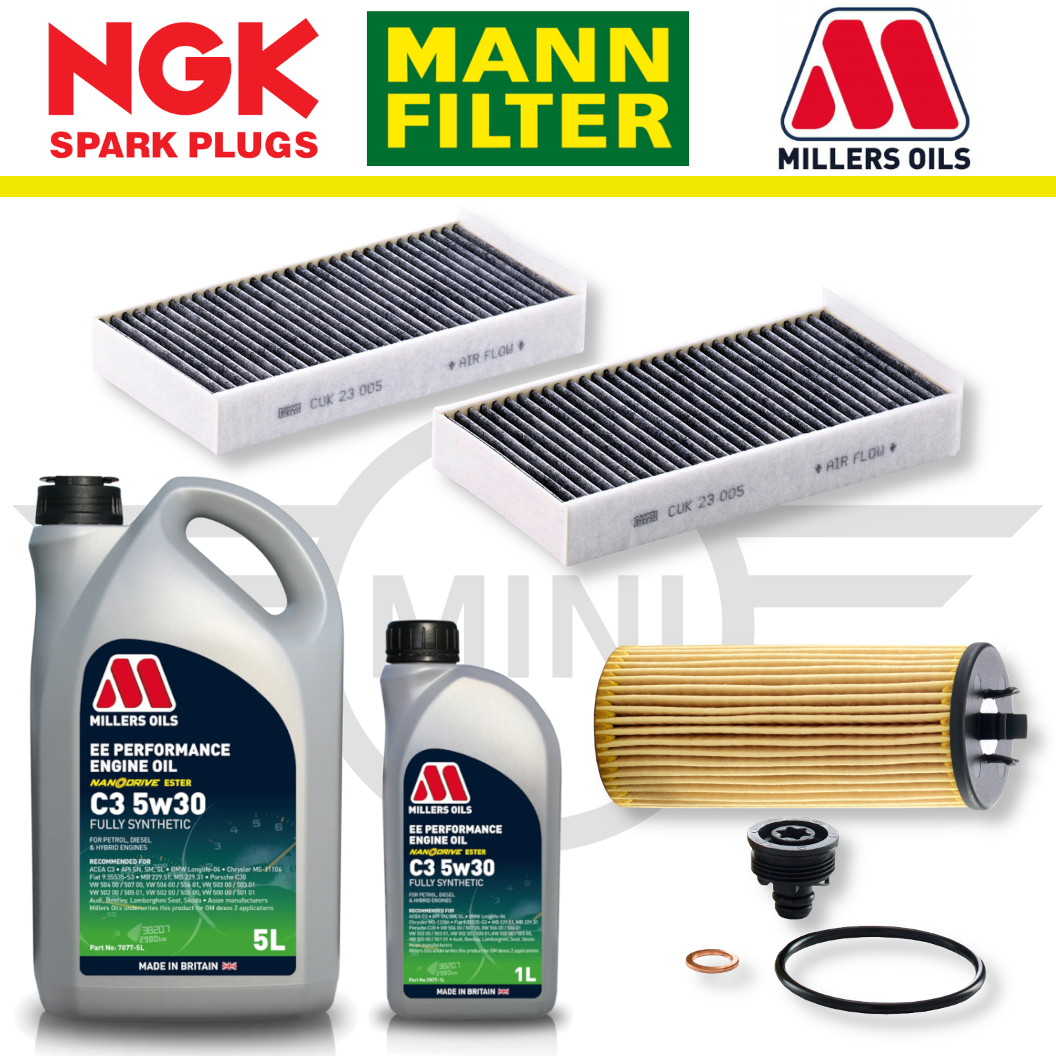 MINI Cooper S F56 (Up To 01/2016) B48 Home Service Pack - Millers Oil Premium