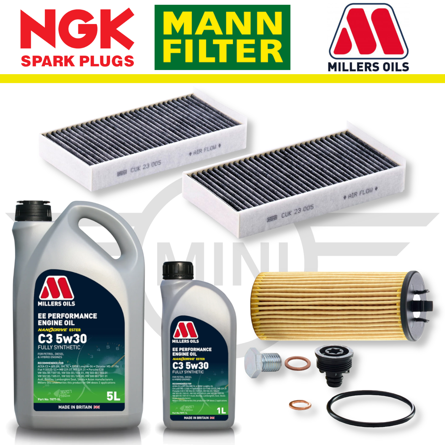 MINI Cooper S F56 (Up To 01/2016) B48 Home Service Pack - Millers Oil Premium
