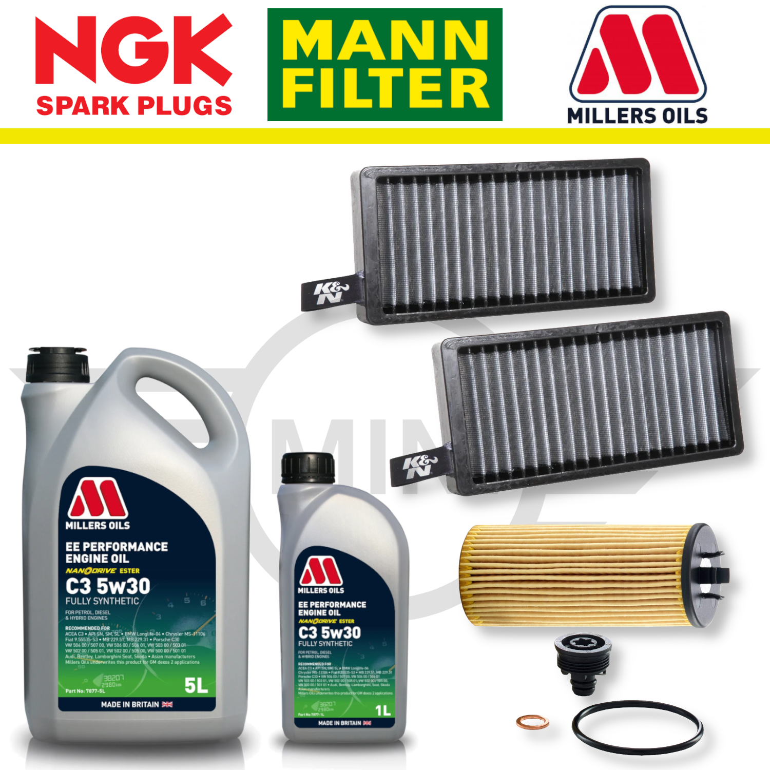 MINI Cooper S F56 (Up To 01/2016) B48 Home Service Pack - Millers Oil Premium