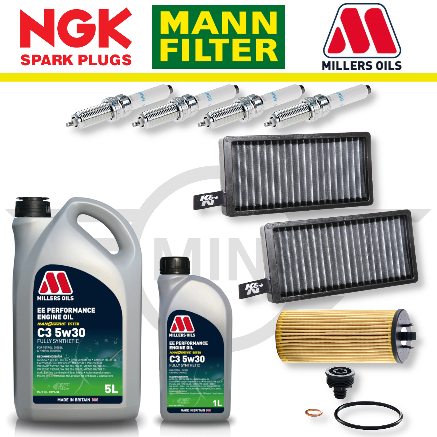 MINI Cooper S F56 (Up To 01/2016) B48 Home Service Pack - Millers Oil Premium