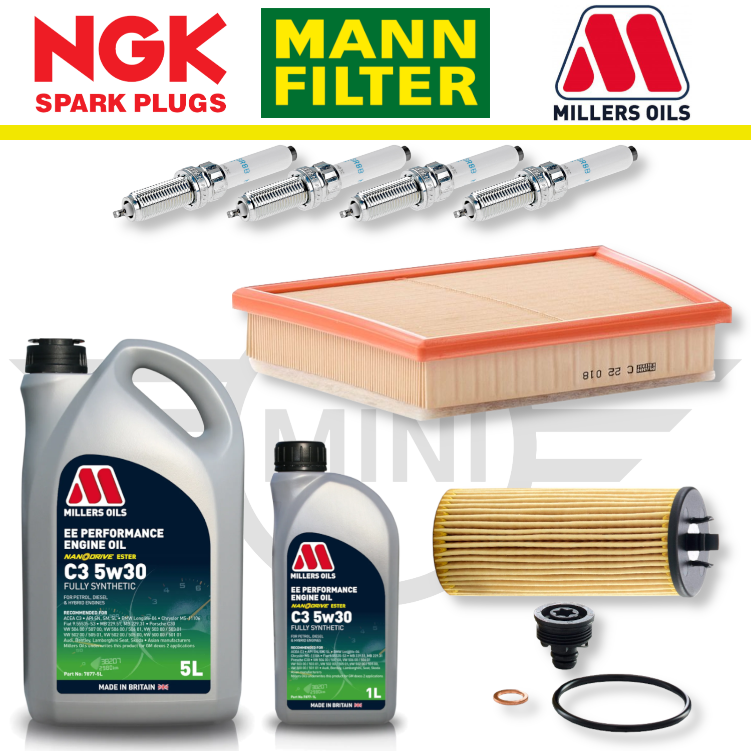 MINI Cooper S F56 (Up To 01/2016) B48 Home Service Pack - Millers Oil Premium