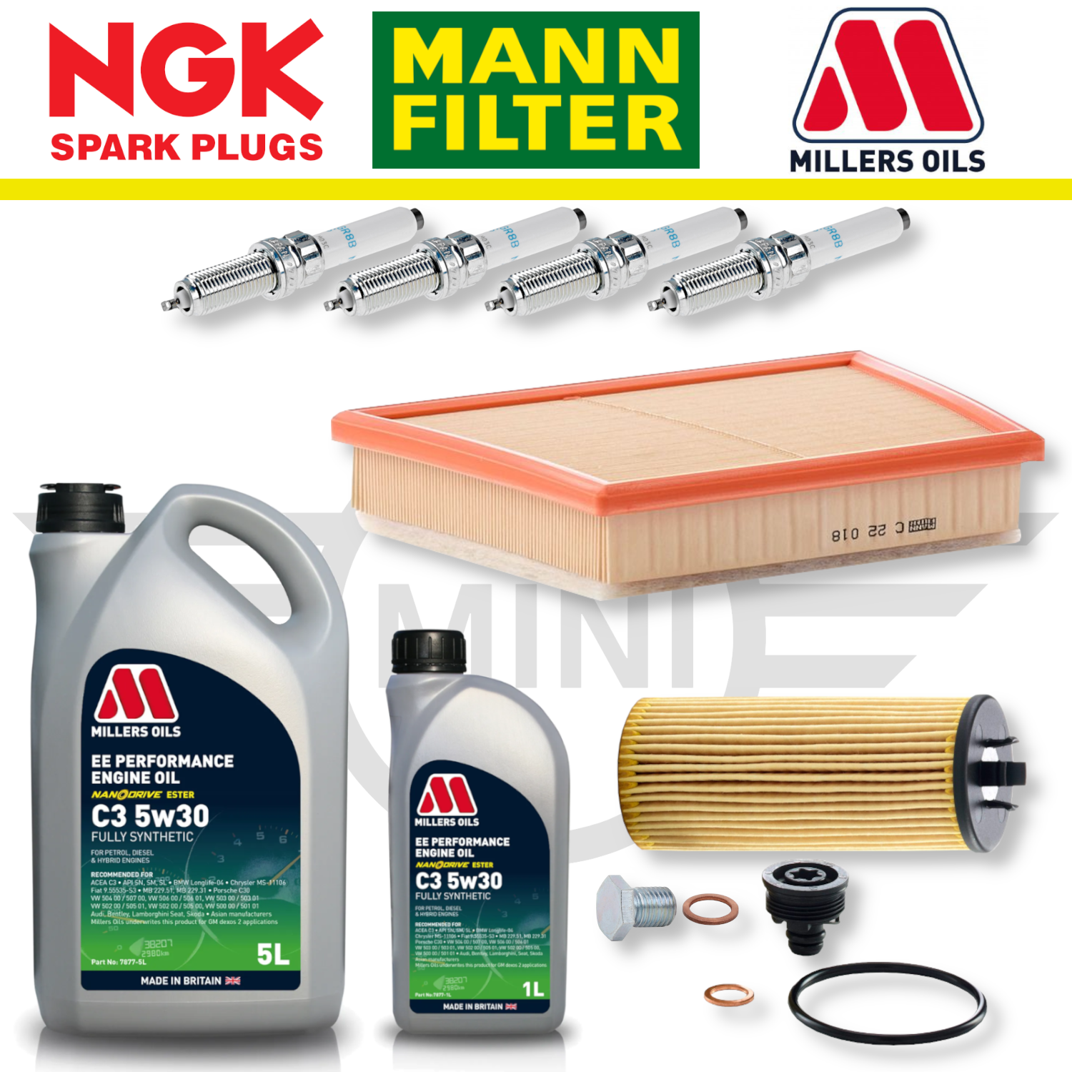 MINI Cooper S F56 (Up To 01/2016) B48 Home Service Pack - Millers Oil Premium