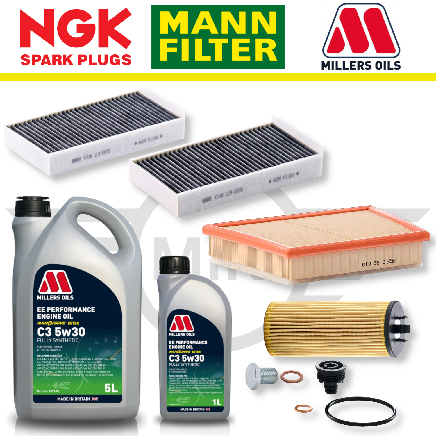 MINI Cooper S F56 (Up To 01/2016) B48 Home Service Pack - Millers Oil Premium