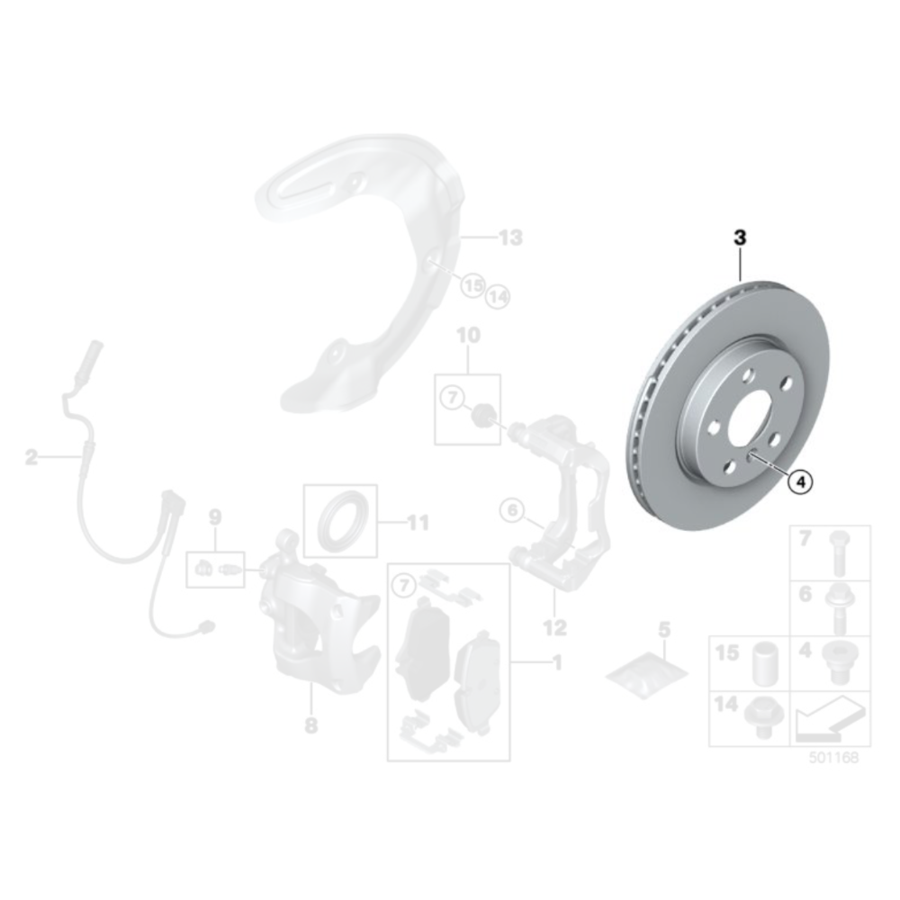 Genuine MINI Front Brake Discs - MINI Cooper S F56 (307mm)