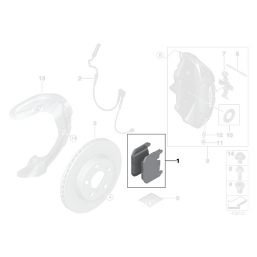 Plaquettes de frein avant MINI d'origine - MINI Cooper S JCW F56 (disques 335/360 mm)