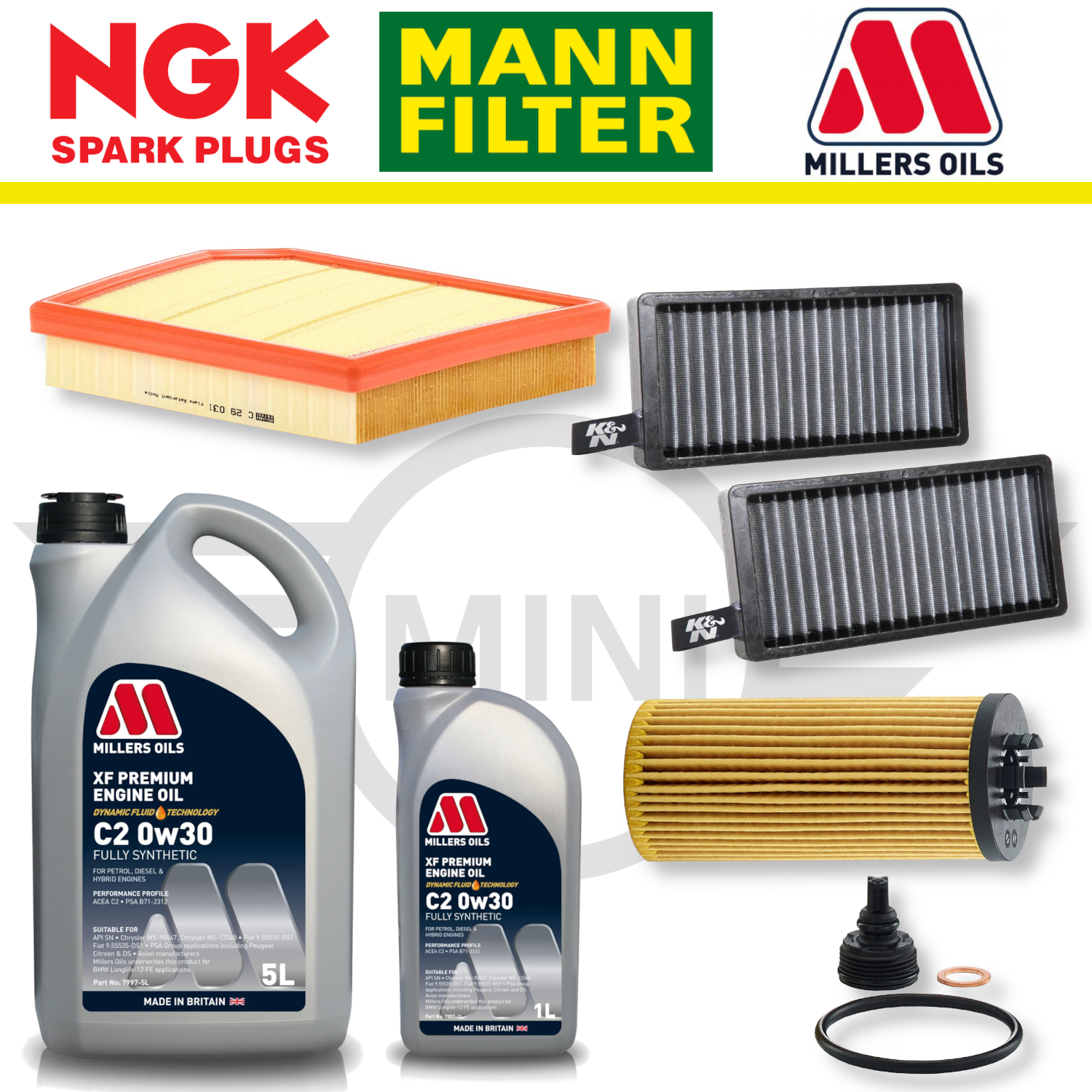 MINI Cooper S GP3 F56 B48 Home Service Pack - Millers Oil Premium