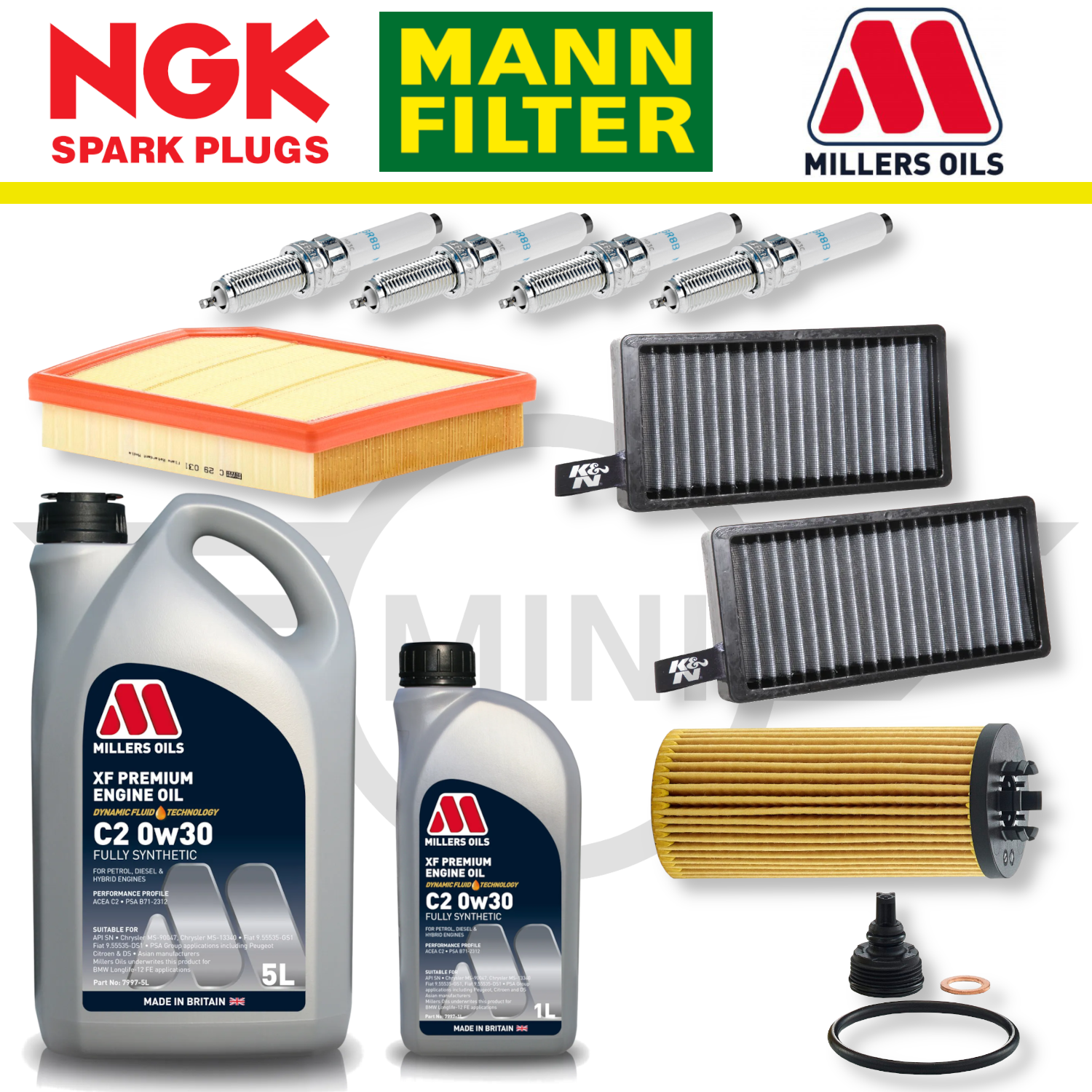 MINI Cooper S GP3 F56 B48 Home Service Pack - Millers Oil Premium