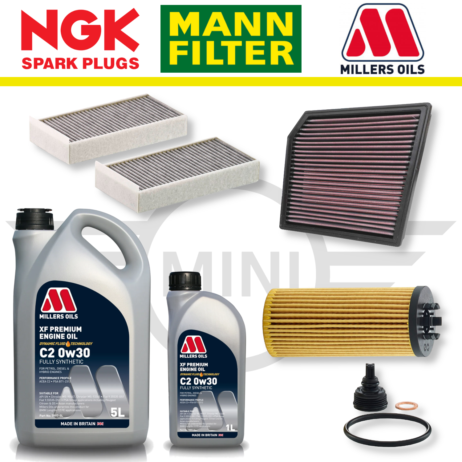 MINI Cooper S GP3 F56 B48 Home Service Pack - Millers Oil Premium