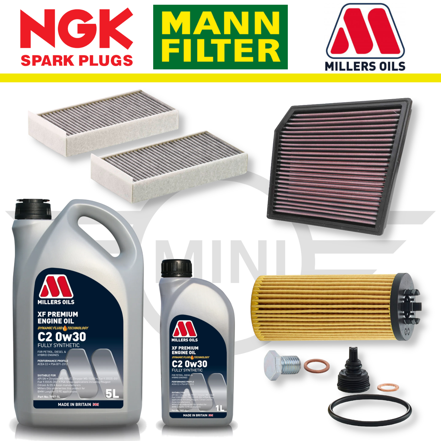 MINI Cooper S GP3 F56 B48 Home Service Pack - Millers Oil Premium